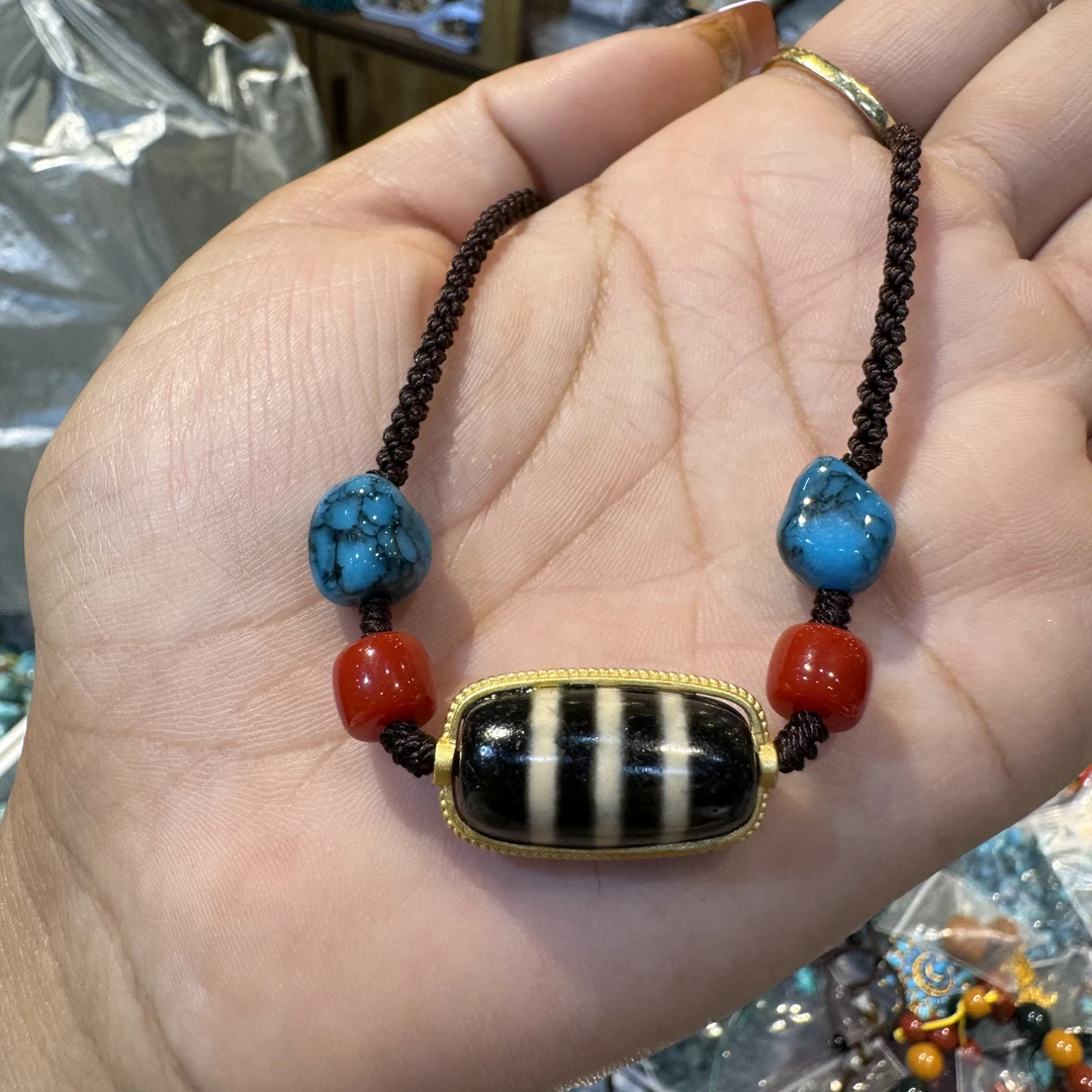 合金项链 搭配完美的小线珠