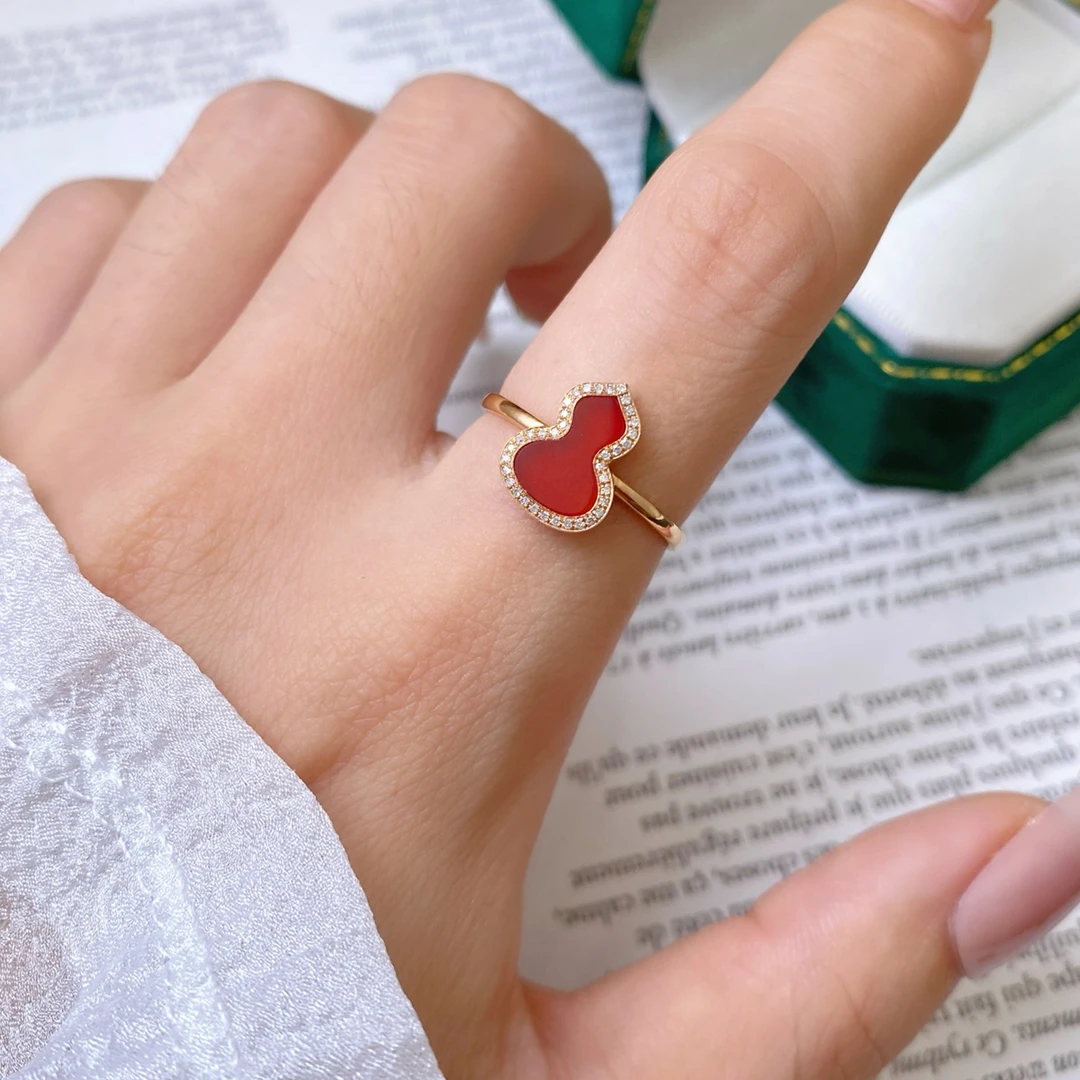 【六言臻选01】18k金红葫芦戒指