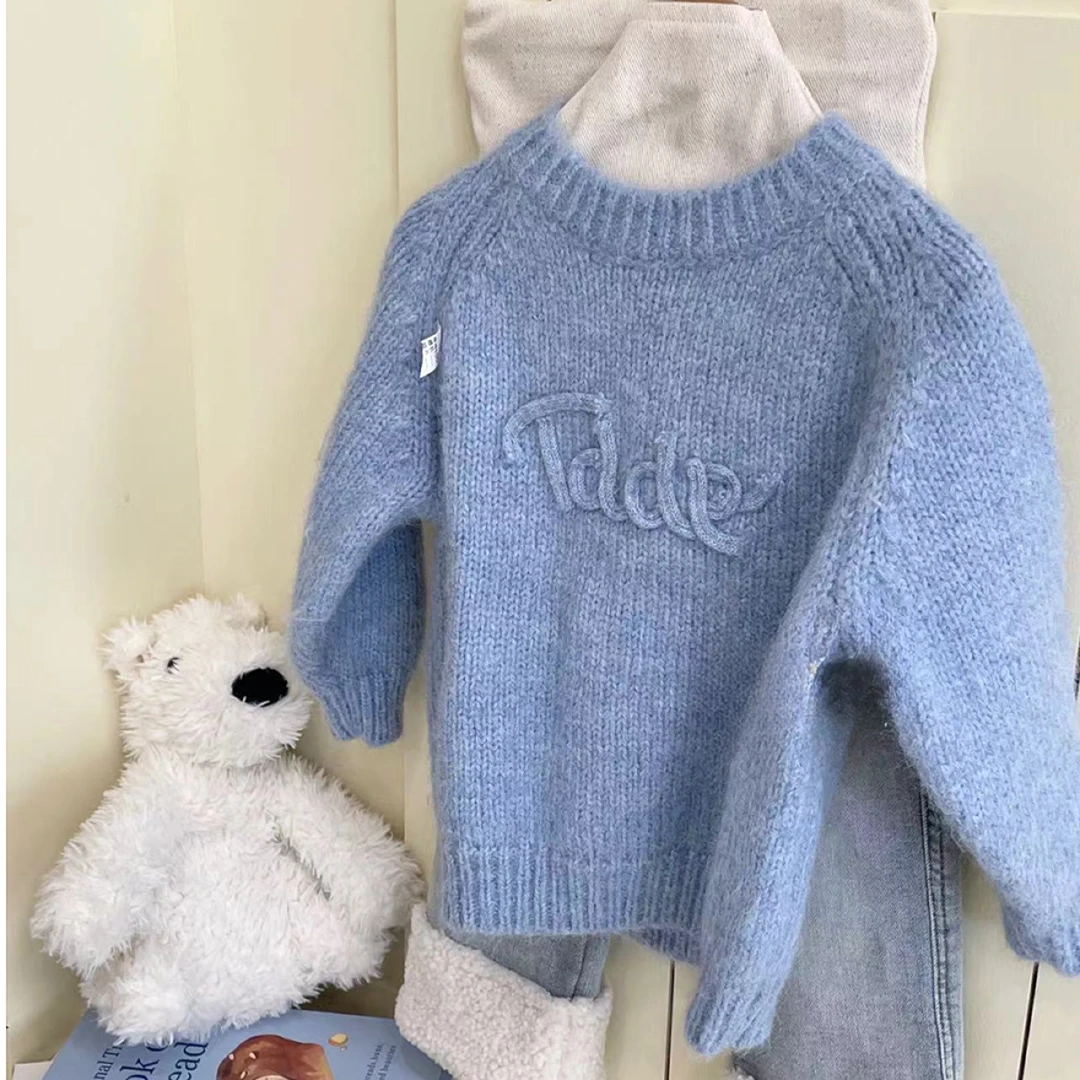 棉小九儿童弹力圆领针织毛衣（中童）891149