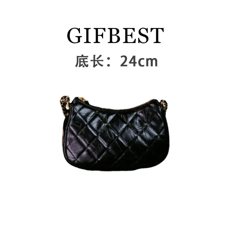 Gifbest【尺寸：24*6*14】原创设计高定真皮单肩手提女包6803