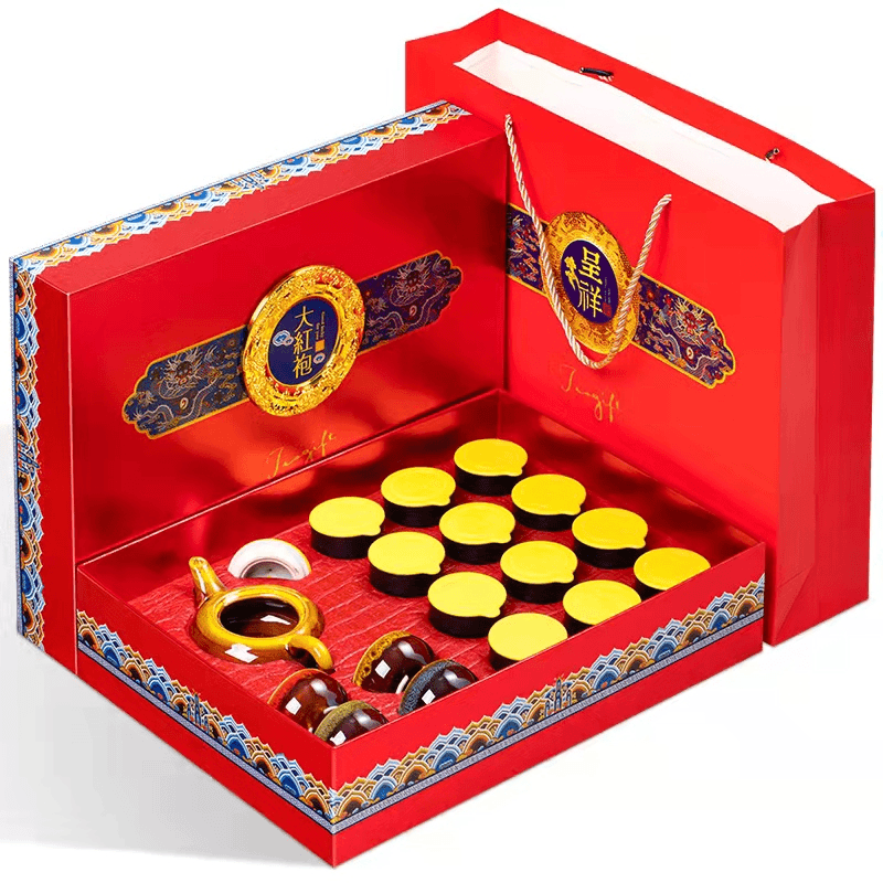 2023新茶呈祥武夷山大红袍茶叶礼盒装送礼送领导送茶具