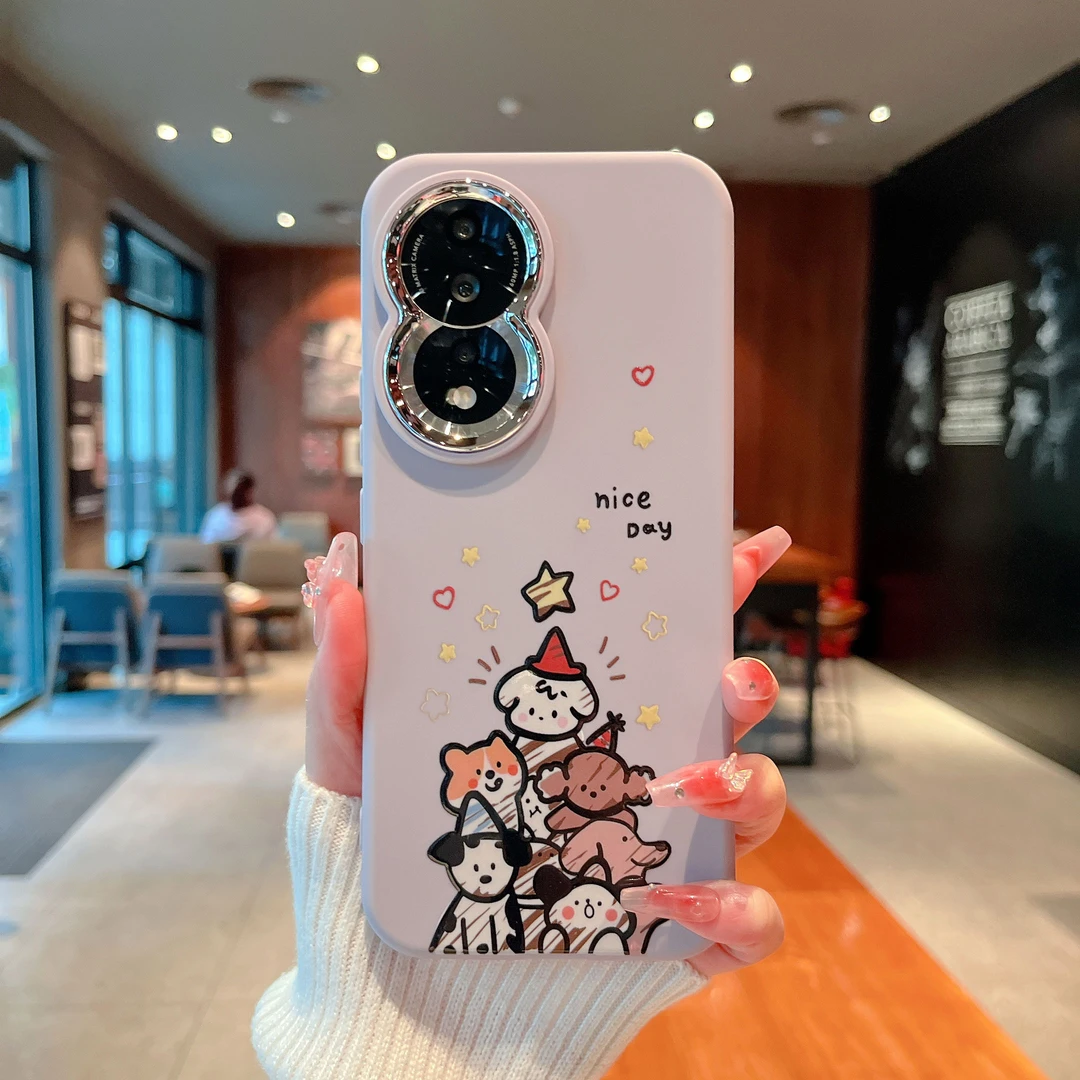 （荣耀80系列）银镜小胖墩适用荣耀80/荣耀80Pro手机壳防摔爆款包边