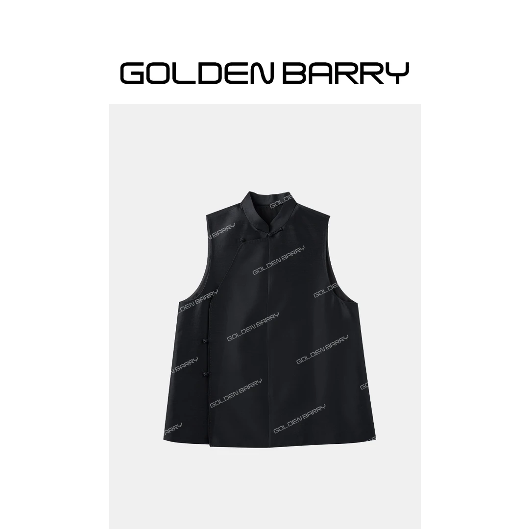 GOLDENBARRY|123135中式立领斜襟马甲