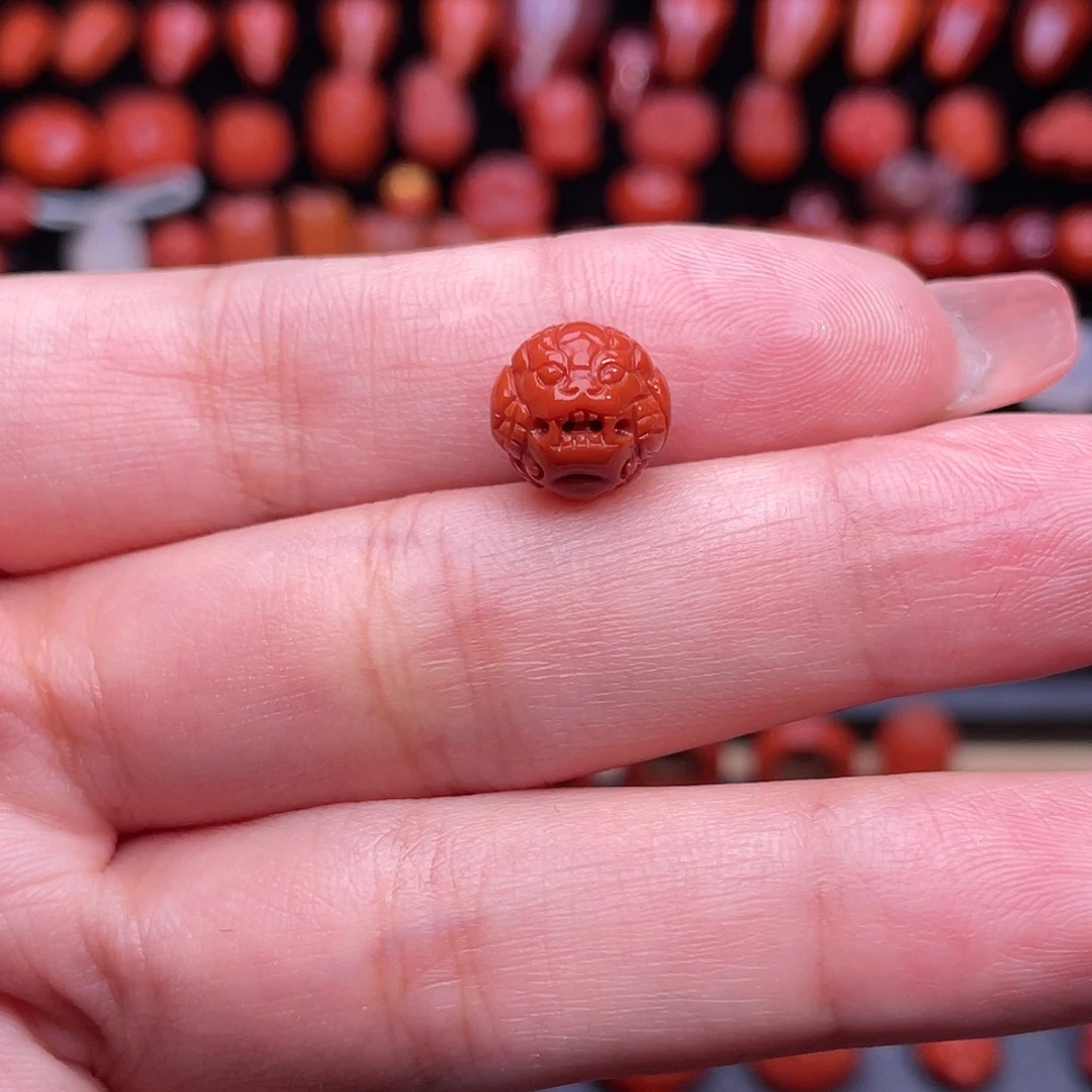 南红玛瑙貔貅珠10未镶嵌