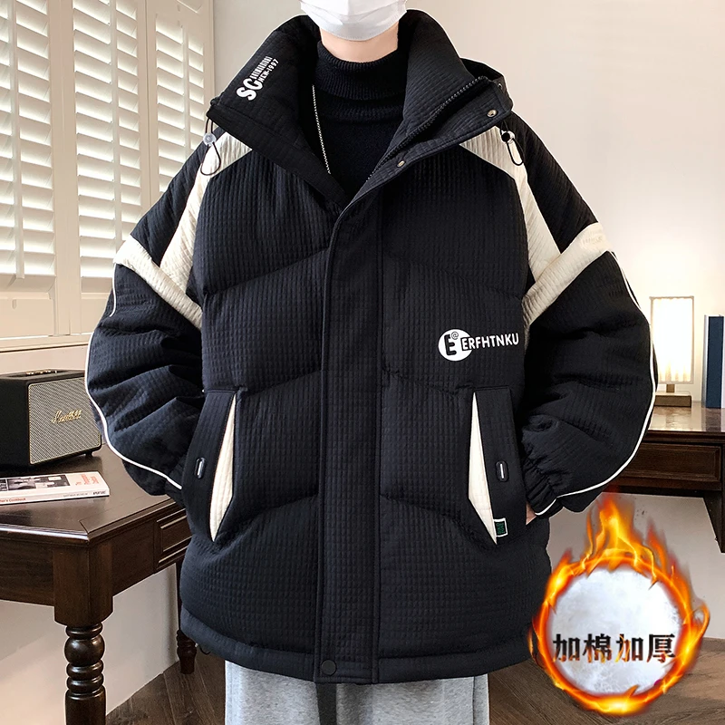 青少年男孩冬季爆款加棉加厚潮流帅气棉衣学生休闲正品高品质外套