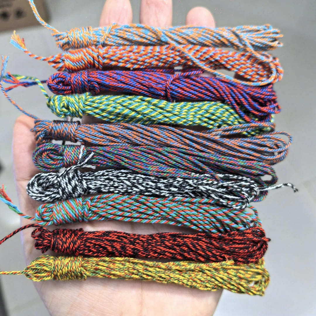 diy串珠藏式绳子简约情侣规格手搓棉线星月菩提简约文玩线绳流苏