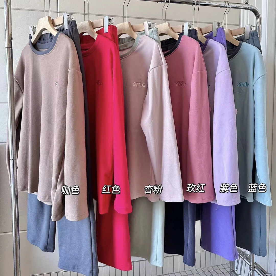 【公主屋】男女双面绒家居服套装021