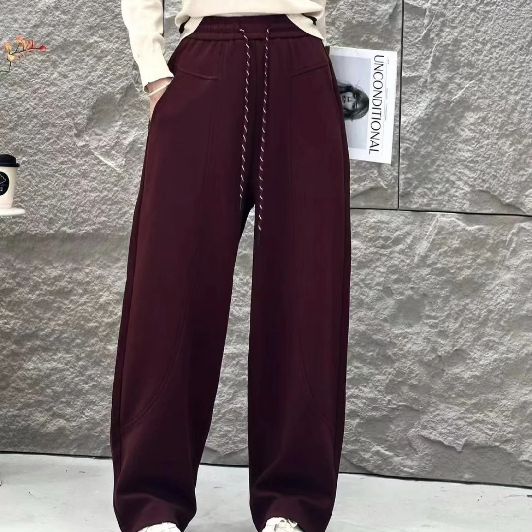 【公主屋】宽松阔腿弯刀裤休闲裤8199