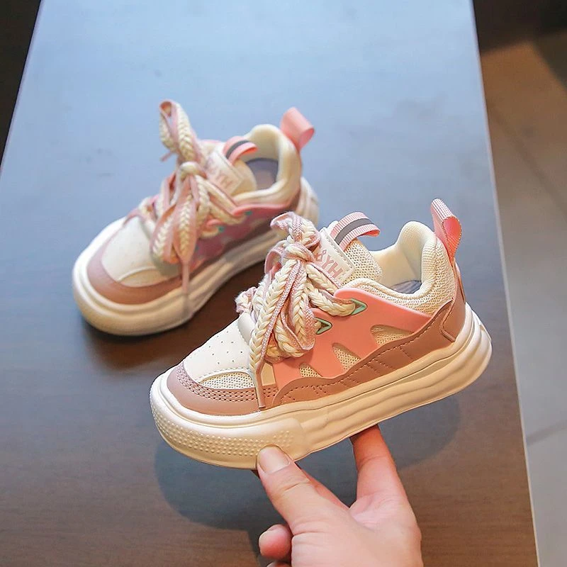 女童运动鞋秋新款男童小白鞋儿童中大童学生休闲鞋-岁网鞋