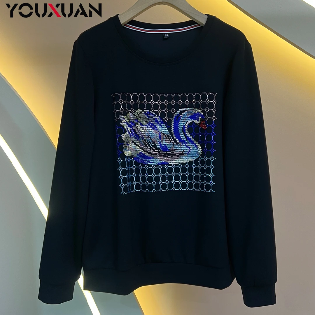 【初秋】2023秋冬百搭韩版上衣时尚休闲宽松长袖圆领女士卫衣59081.