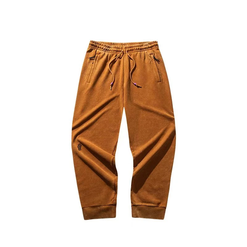 ANTA/安踏欧文篮球运动宽松针织长裤潮流百搭冬季男士束脚纯色裤