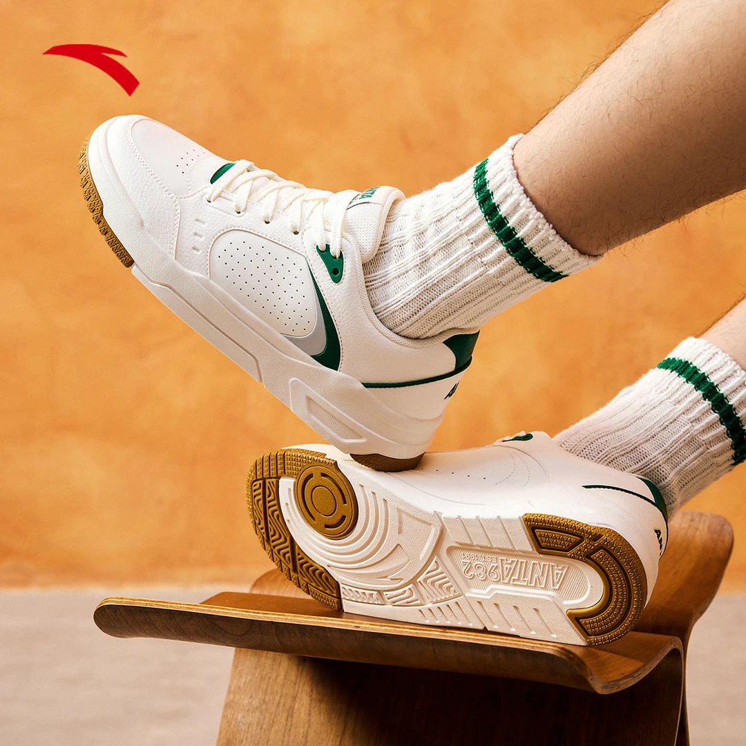 ANTA/安踏982GZ板鞋男女款冬季款舒适百搭时尚潮流经典低帮休闲鞋