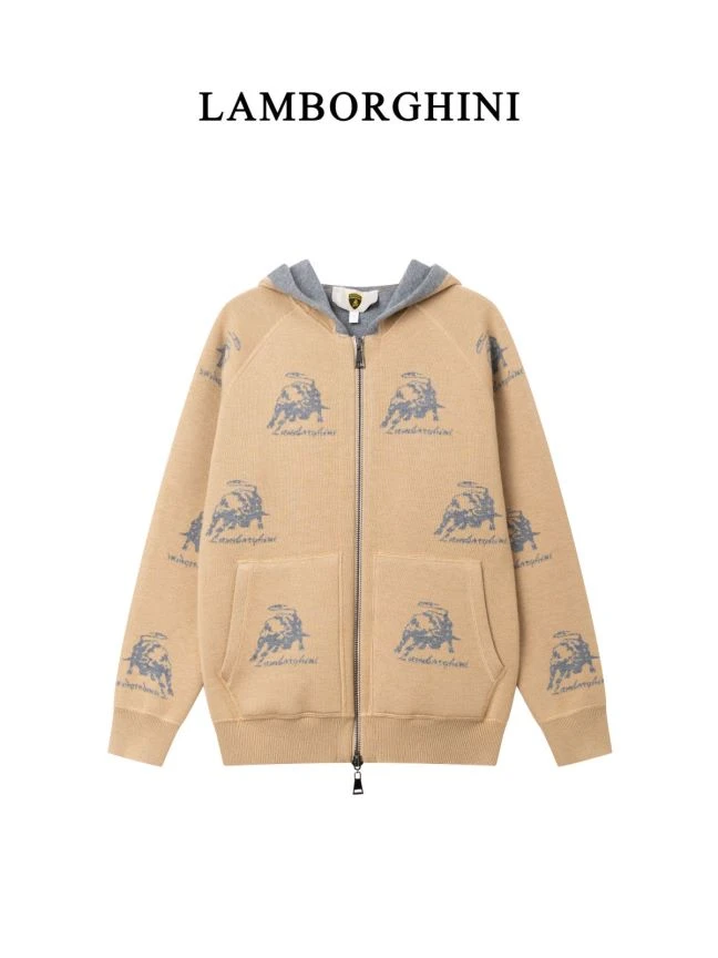 [兰博基尼]新款尊享时光百搭双面穿男女装开衫针织毛衣M2004