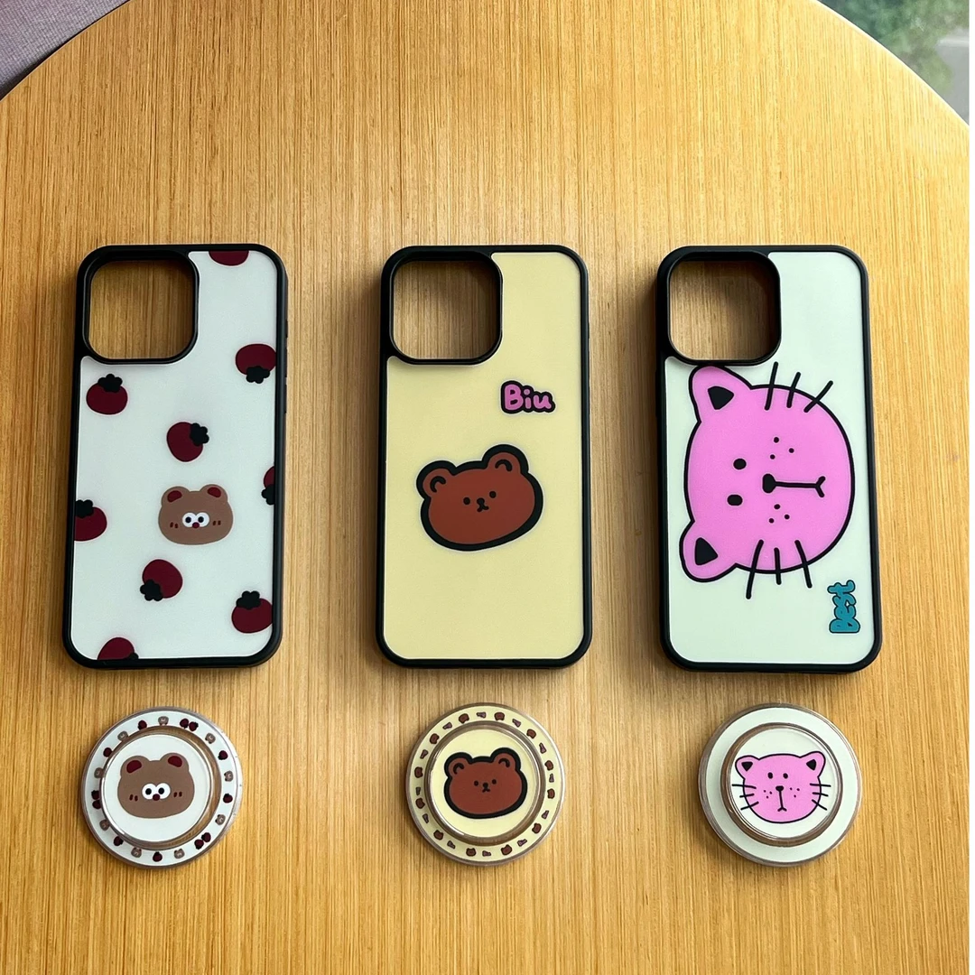 【强力磁吸】可爱小猫卡通适用苹果13-15系列全包手机壳