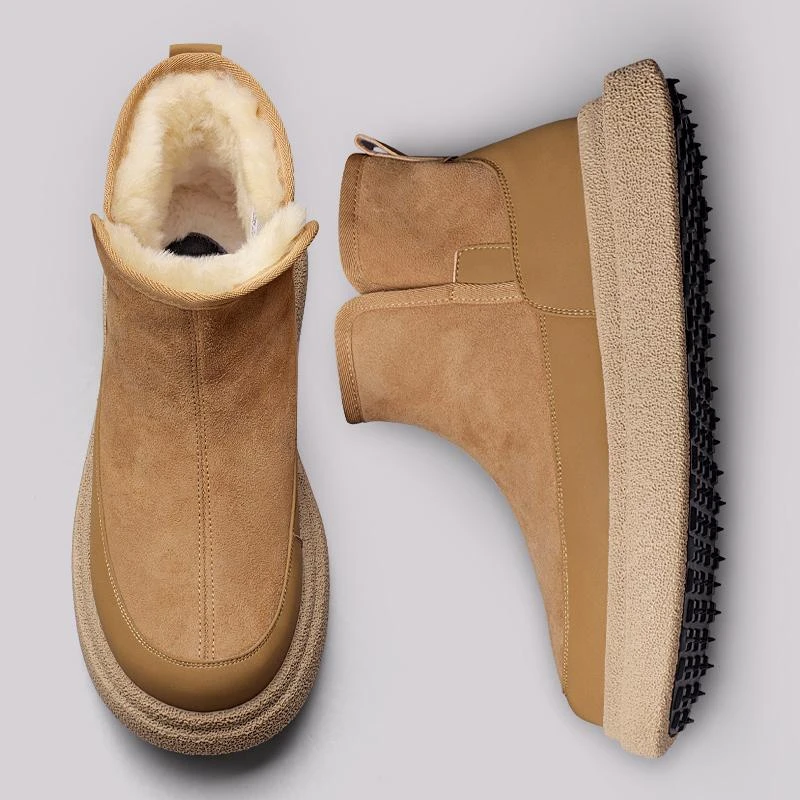 防滑保暖一脚蹬潮流潮流雪地棉休闲鞋网红轻奢勃肯潮流商务鞋