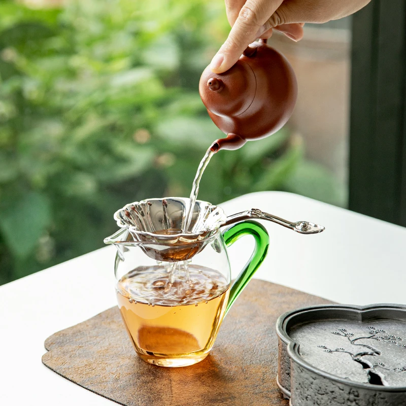 浮生三味食品级304不锈钢茶漏茶滤茶叶过滤器茶滤网茶水分离配件