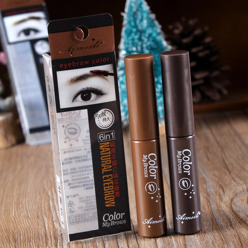 自然立体染眉膏女防水防汗不晕染持久不脱色深棕色自然棕正品官方