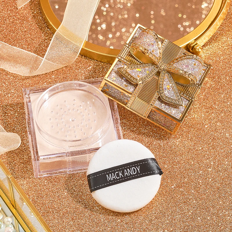 散粉定妆粉持久控油防水防汗不脱妆女黑胡椒定妆四色格蜜粉24小时