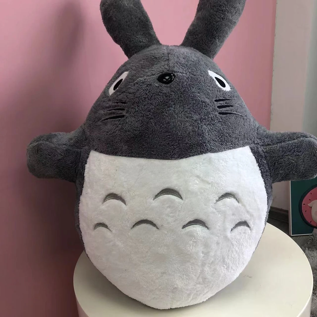 TL家居：宠粉福利！70卡通龙猫毛绒办公室抱枕靠枕腰靠坐靠垫