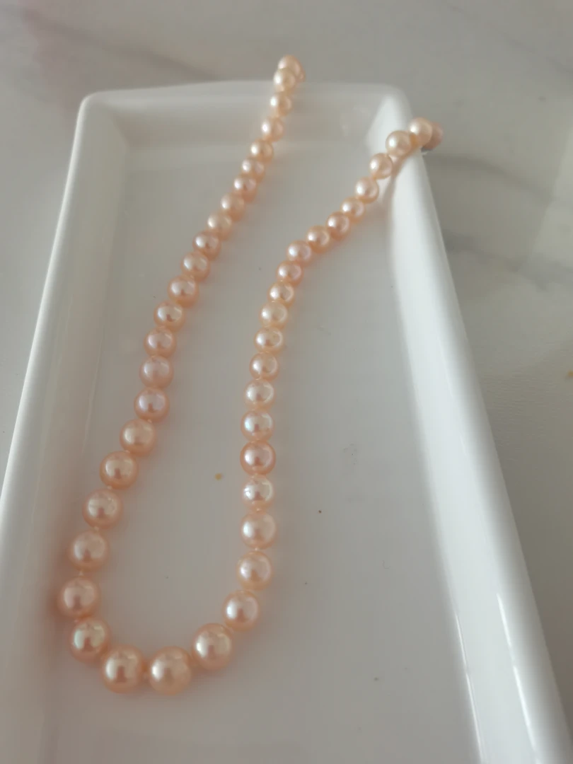 合金项链 【直播间选款】时尚气质白色百搭精美手工项链简约全珠链