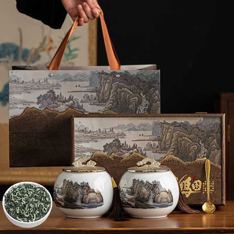 2025新茶特级碧螺春送礼茶叶礼盒装绿茶高档礼品过节送礼辈送领导