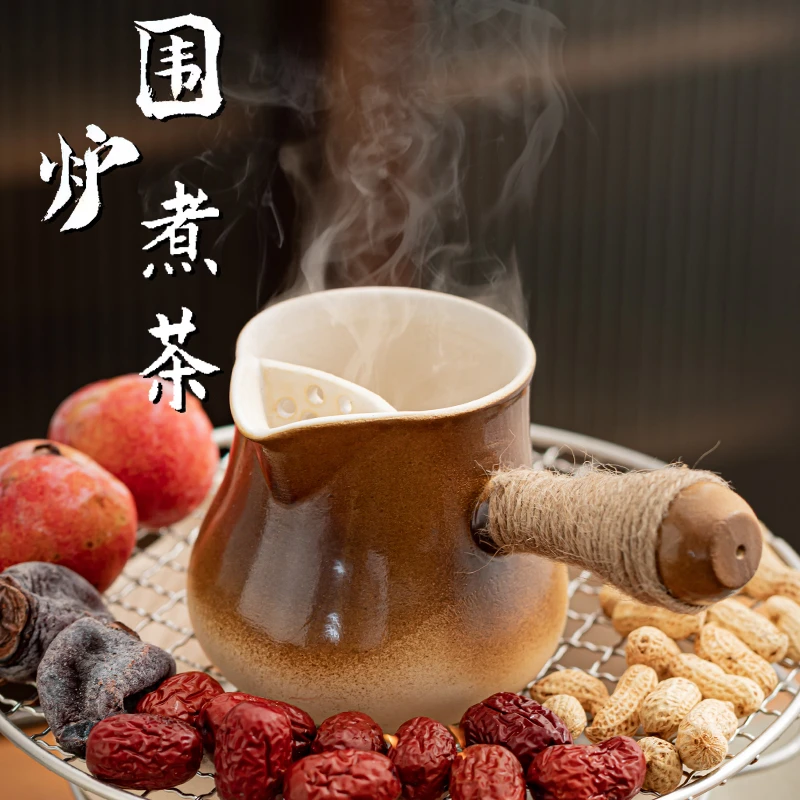 围炉煮茶户外炭炉全套网红罐罐茶煮茶器具全套茶壶茶杯茶点盘陶壶