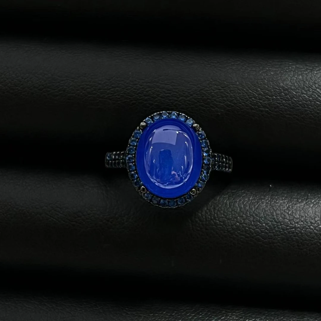 铜合金戒指 轻奢气质设计款红六芒星镶嵌戒指多样性发货YS2008