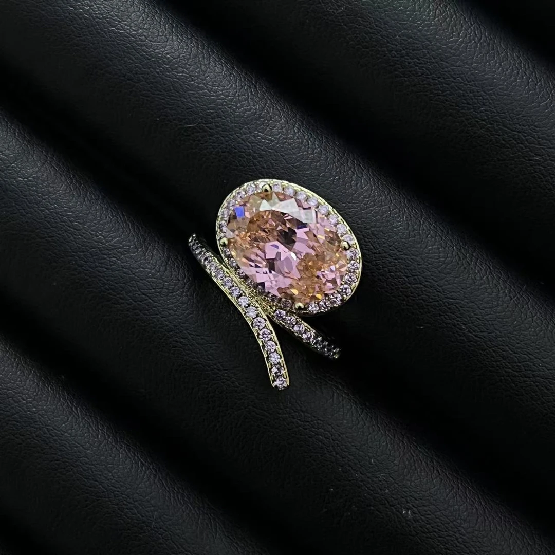 铜合金戒指 轻奢气质设计款帕帕日落色戒指多样性发货YS1909