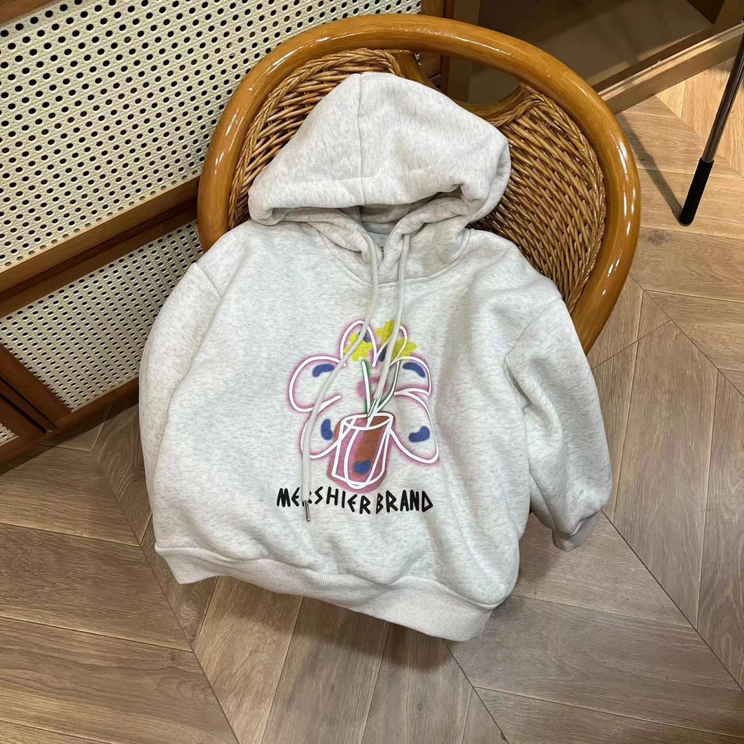 〖姐姐家〗23冬款带帽万花筒印花加厚绒卫衣 m981