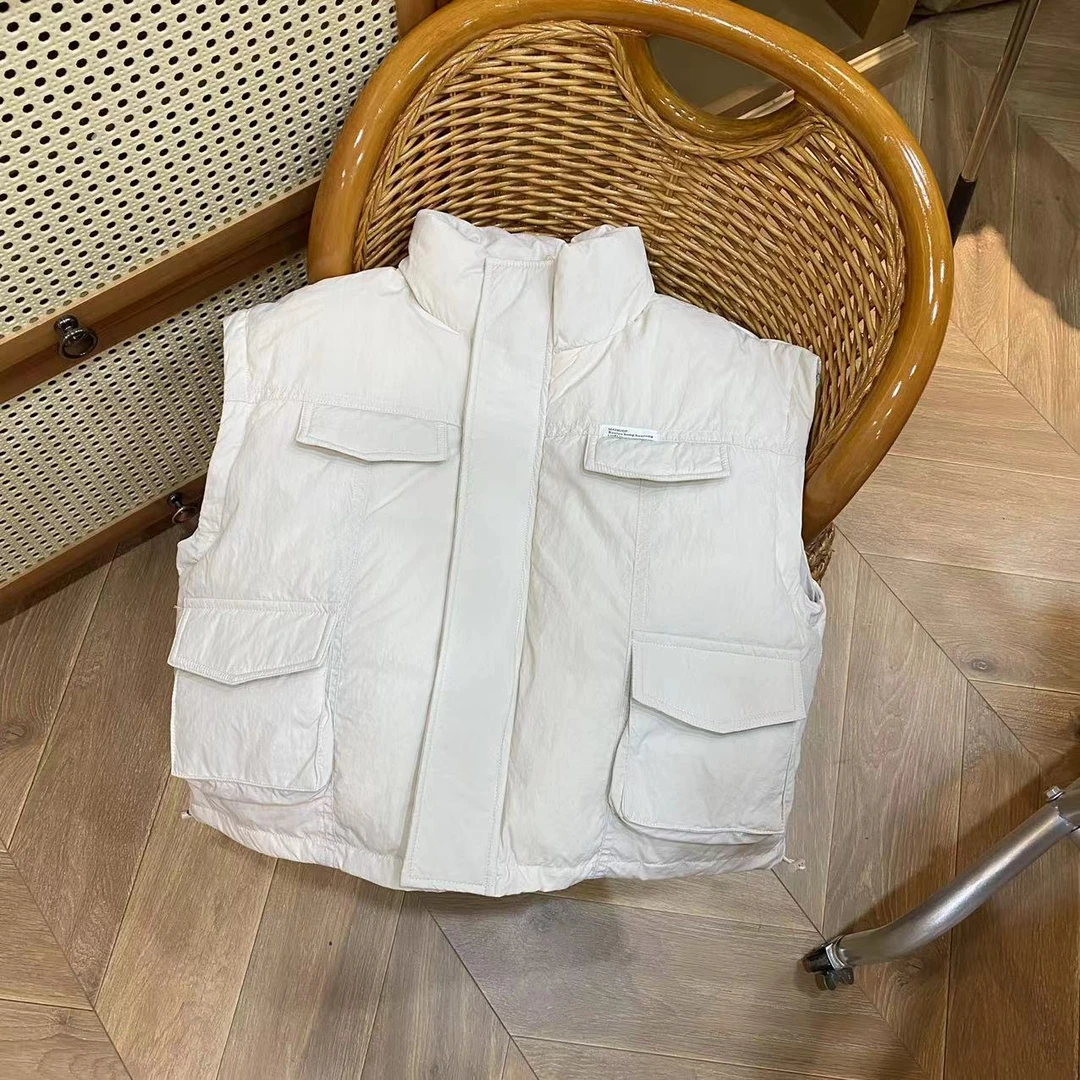 〖姐姐家〗23冬款儿童羽羽纯色马甲m896