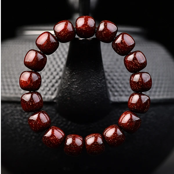 爆星 12X13MM老型泥料手串印度小叶紫檀老料单圈男女款好物文玩