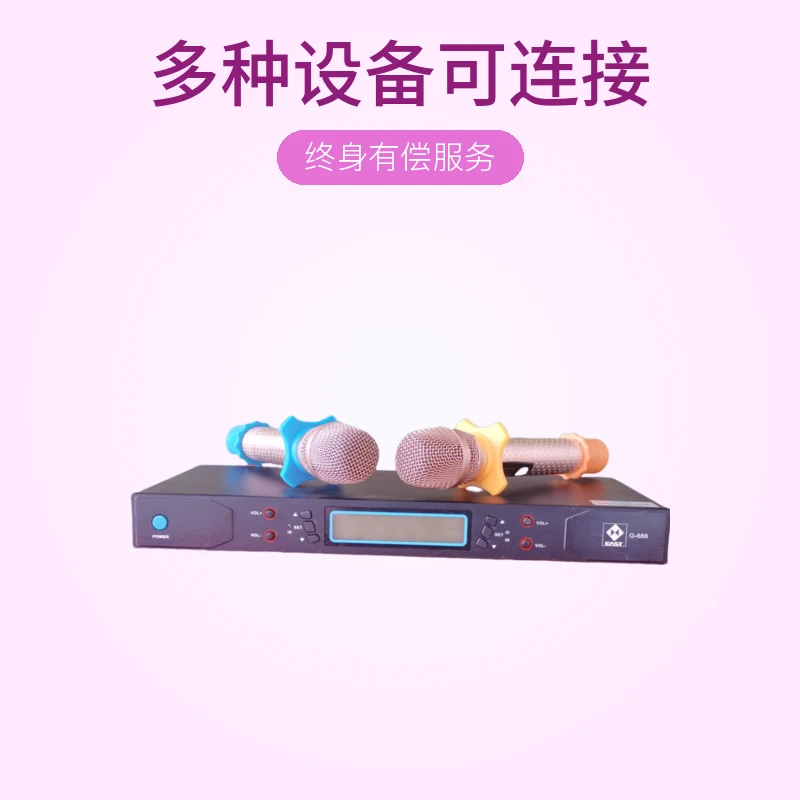 8新 不包邮高端G888一拖二U段无线话筒KTV广场演出专业麦克风