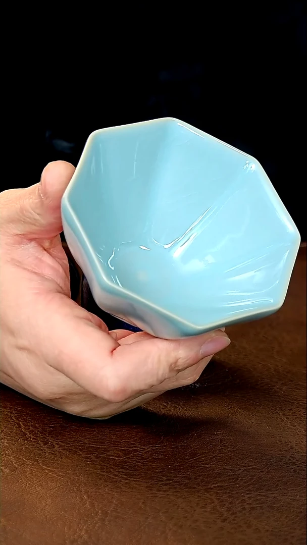 【闪购商品】陶瓷【特】汝瓷八方杯