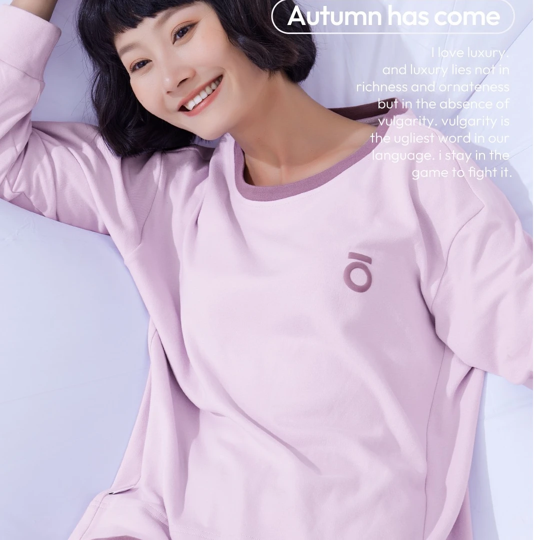 41706双面绒女士家居服套装