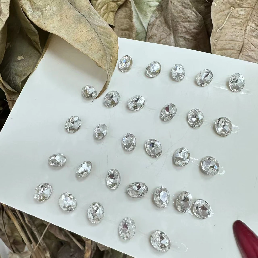 希妹美甲白色8×10鸽子蛋