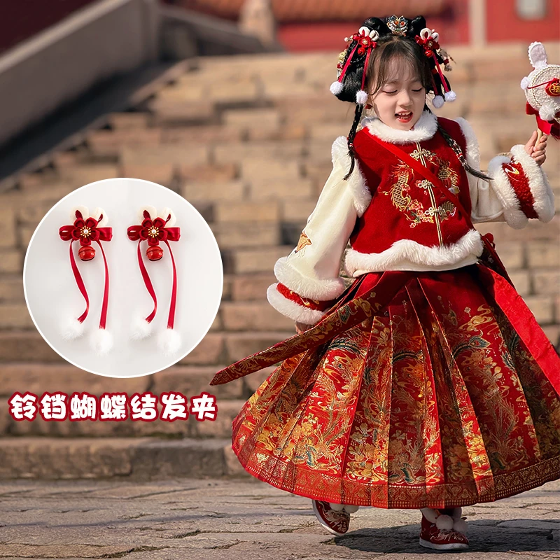 66公主原创设计 女童发饰古风发夹儿童汉服夹子头饰对夹 SP176