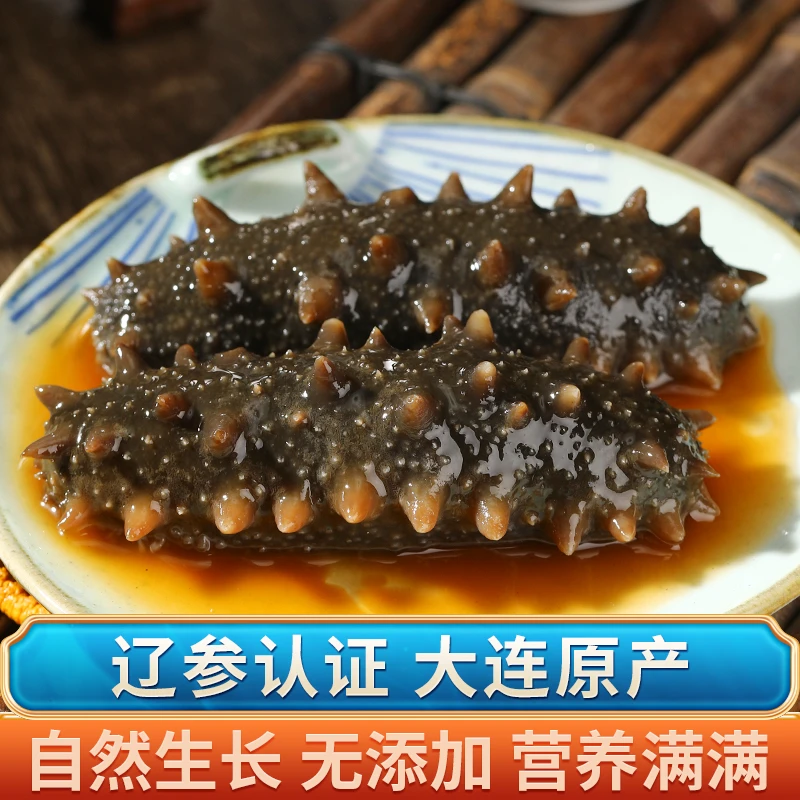 【辽参认证】大连高品质即食海参7-12只/500g*2袋 冷冻储存
