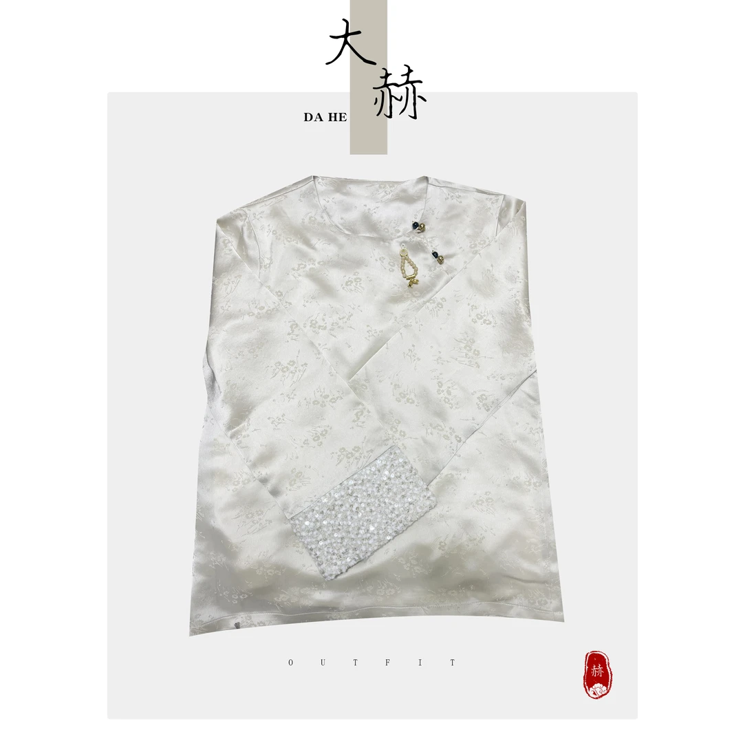 黑色时尚设计师中国风上衣女秋冬新款休闲潮流重工复古网红中式潮