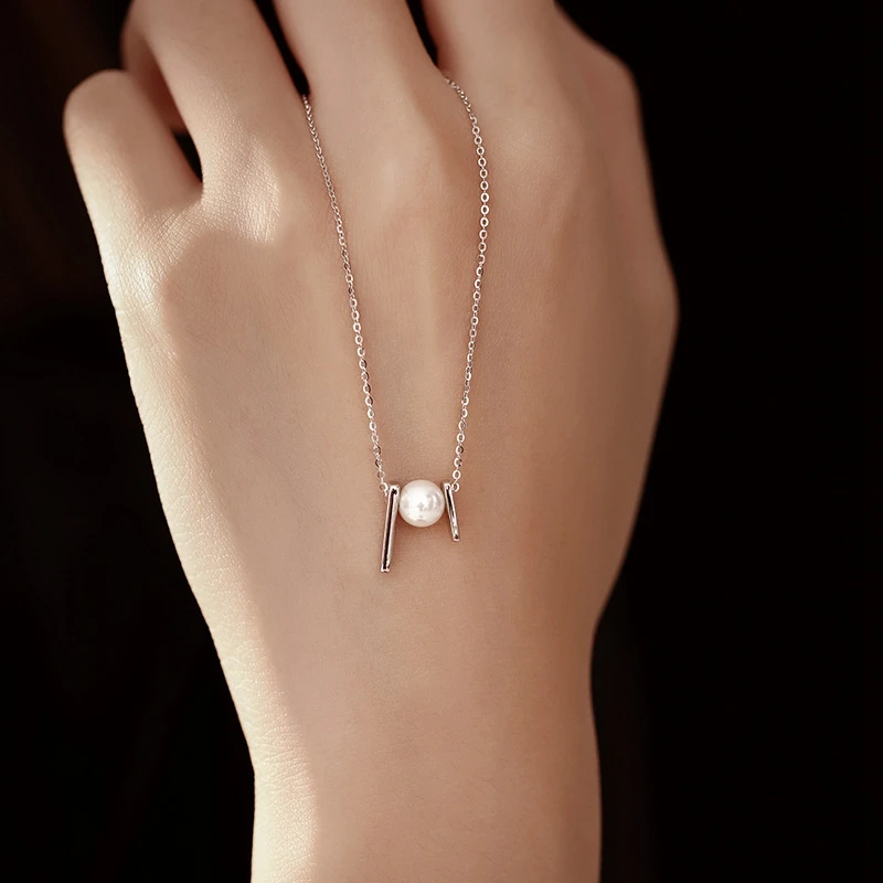 坠链均925银 小银条项链女纯银轻奢小众高级锁骨链七夕礼物送女友
