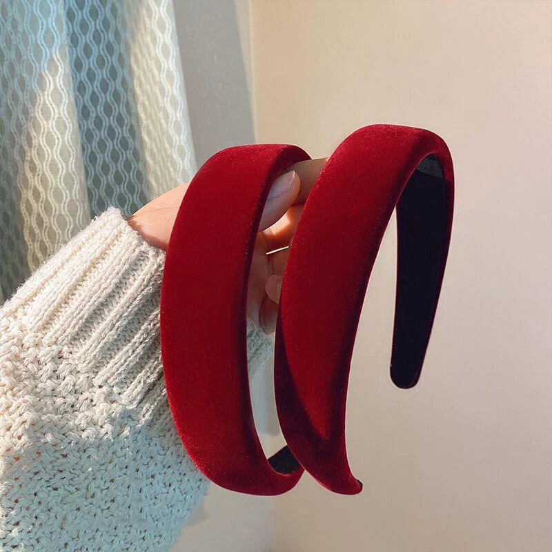 红色发箍宽边仙女头箍头饰法式洋气港风发卡头饰