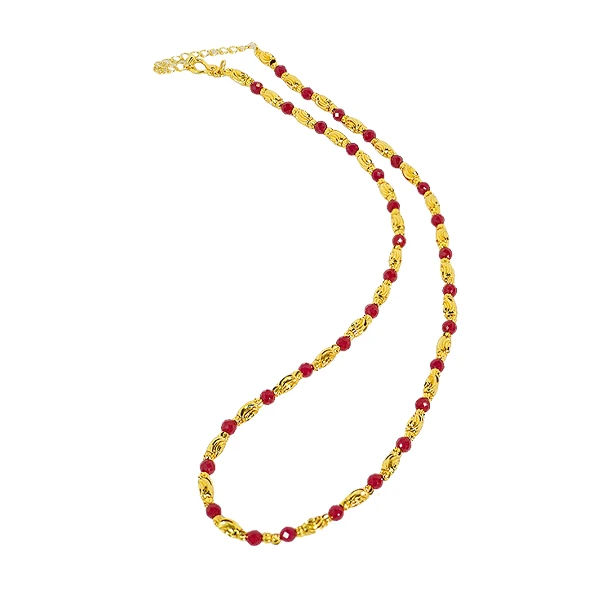 【姜总甄选】星光璀璨匠心工艺培育红宝石合金镶嵌项链【ZDZ434】