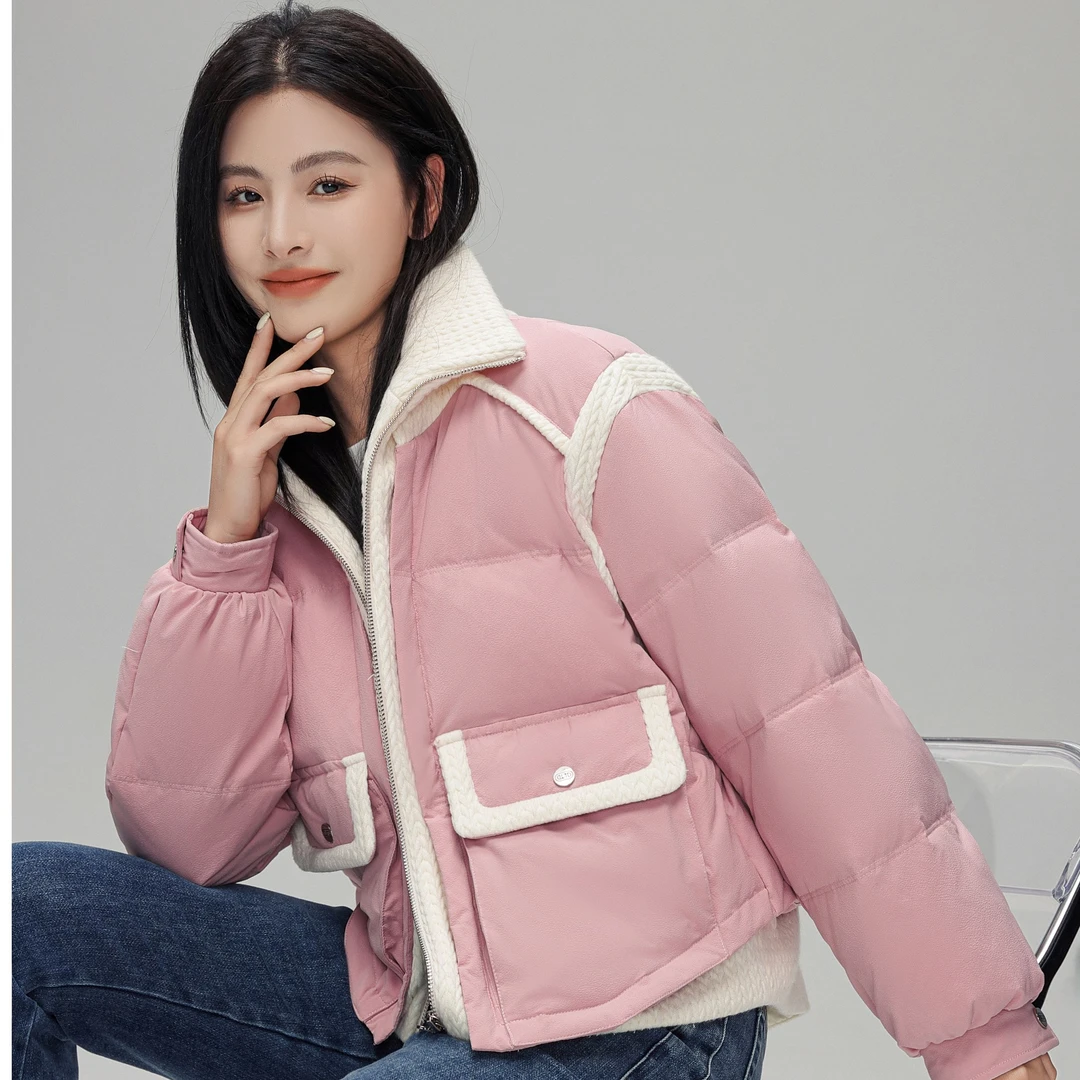 YAYA/鸭鸭宽松休闲无毛领鸭绒【YE3B604219M】