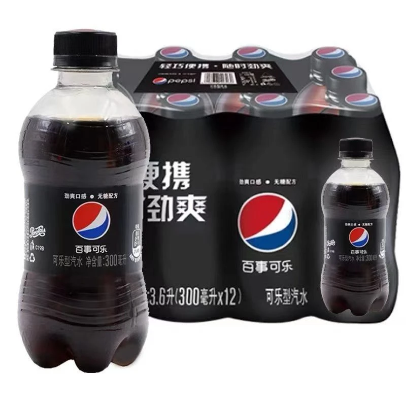 无糖百事可乐整箱300ml*6瓶 小瓶装可乐汽水迷你饮品碳酸饮料批发