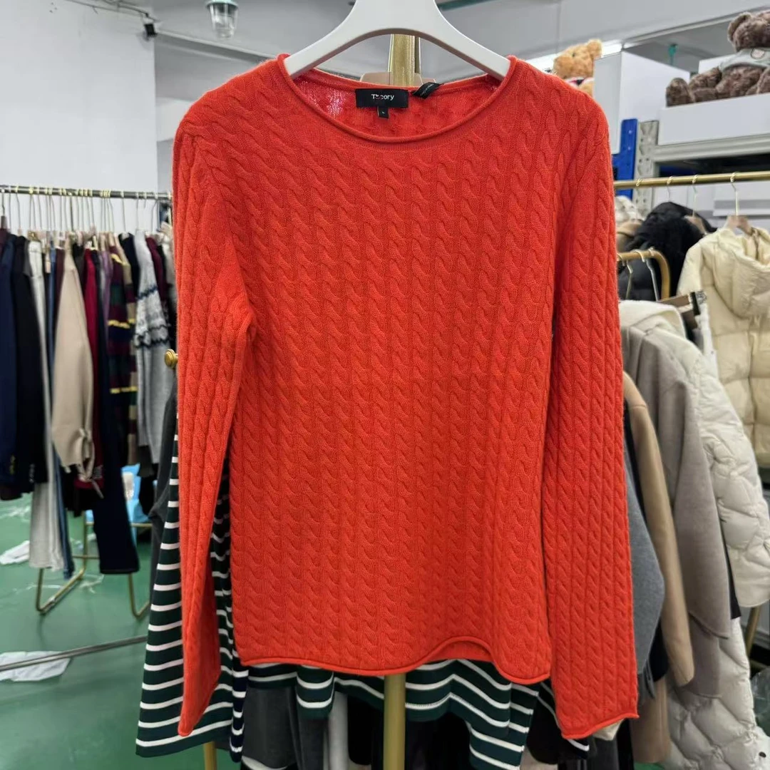 760#24年秋新款麻花羊绒针织衫上衣