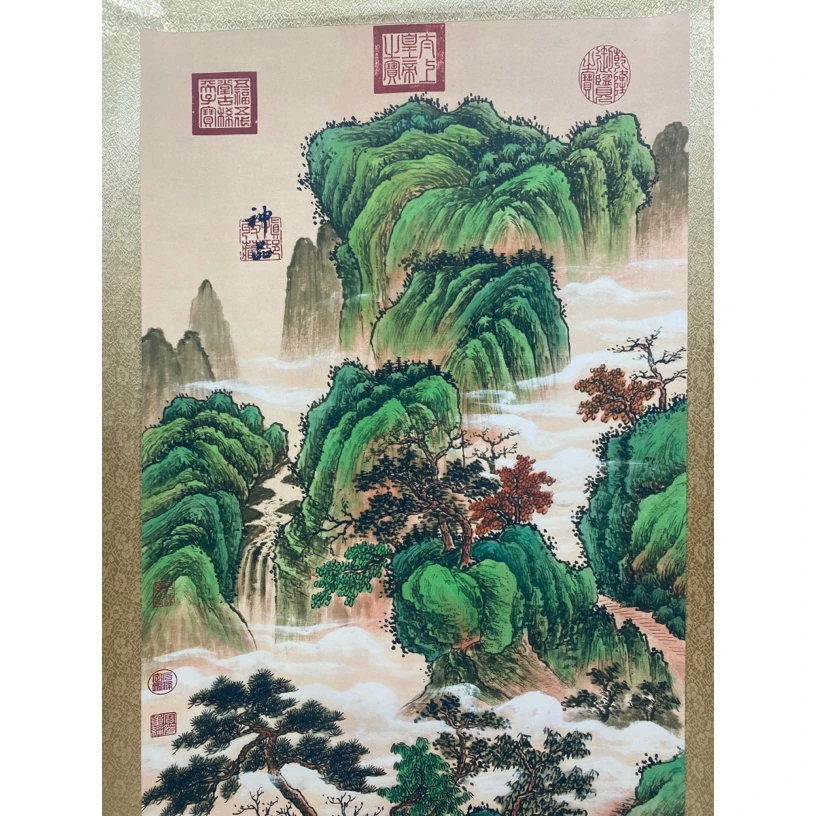 【文墨坊】唐寅意境幽然字画中堂4028