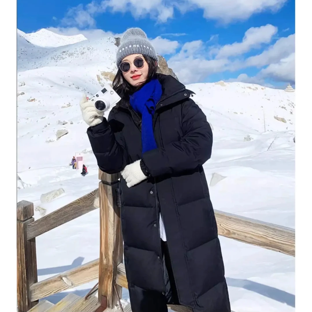 东北哈尔滨白鹅绒羽绒服女零下漠河40度旅游装备中戏保暖厚外套男