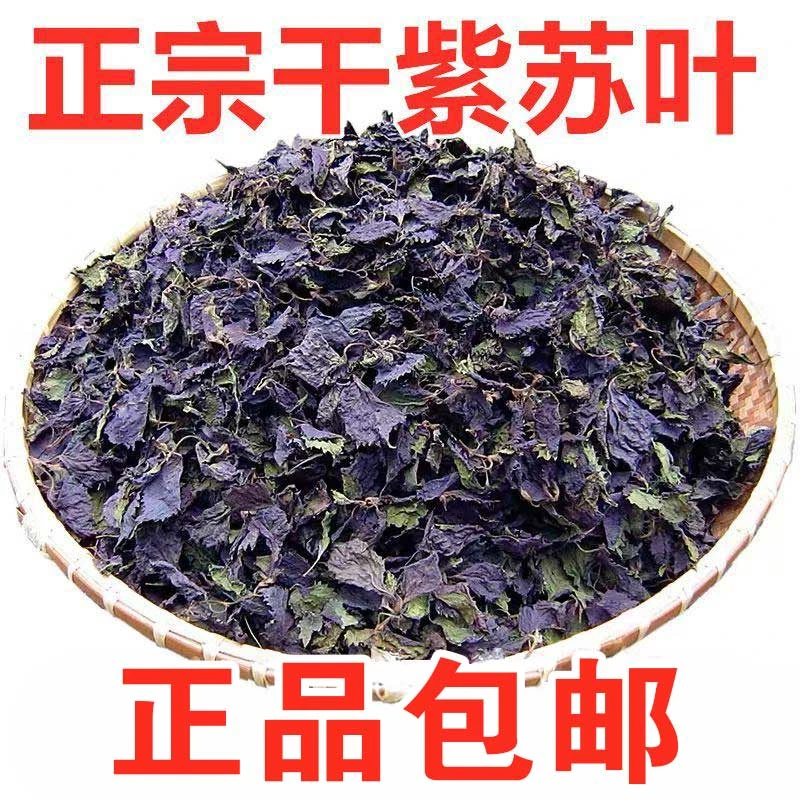 中药材紫苏叶干晒干紫苏叶去腥烧鱼虾蟹调料50克500克包邮紫苏茶