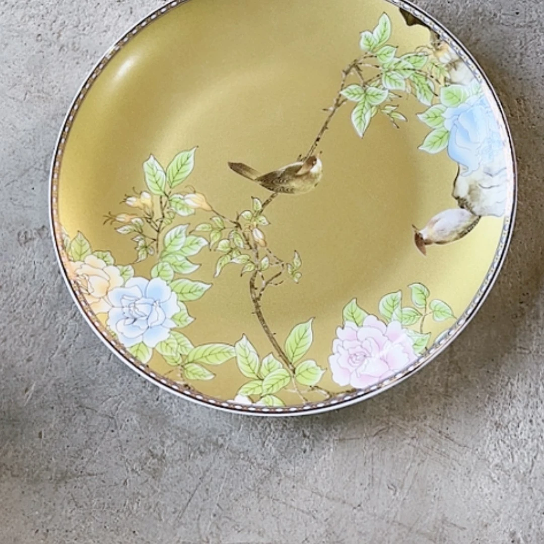 【闪购商品】陶瓷盘琴瑟和鸣八寸浅盘4个瑕疵