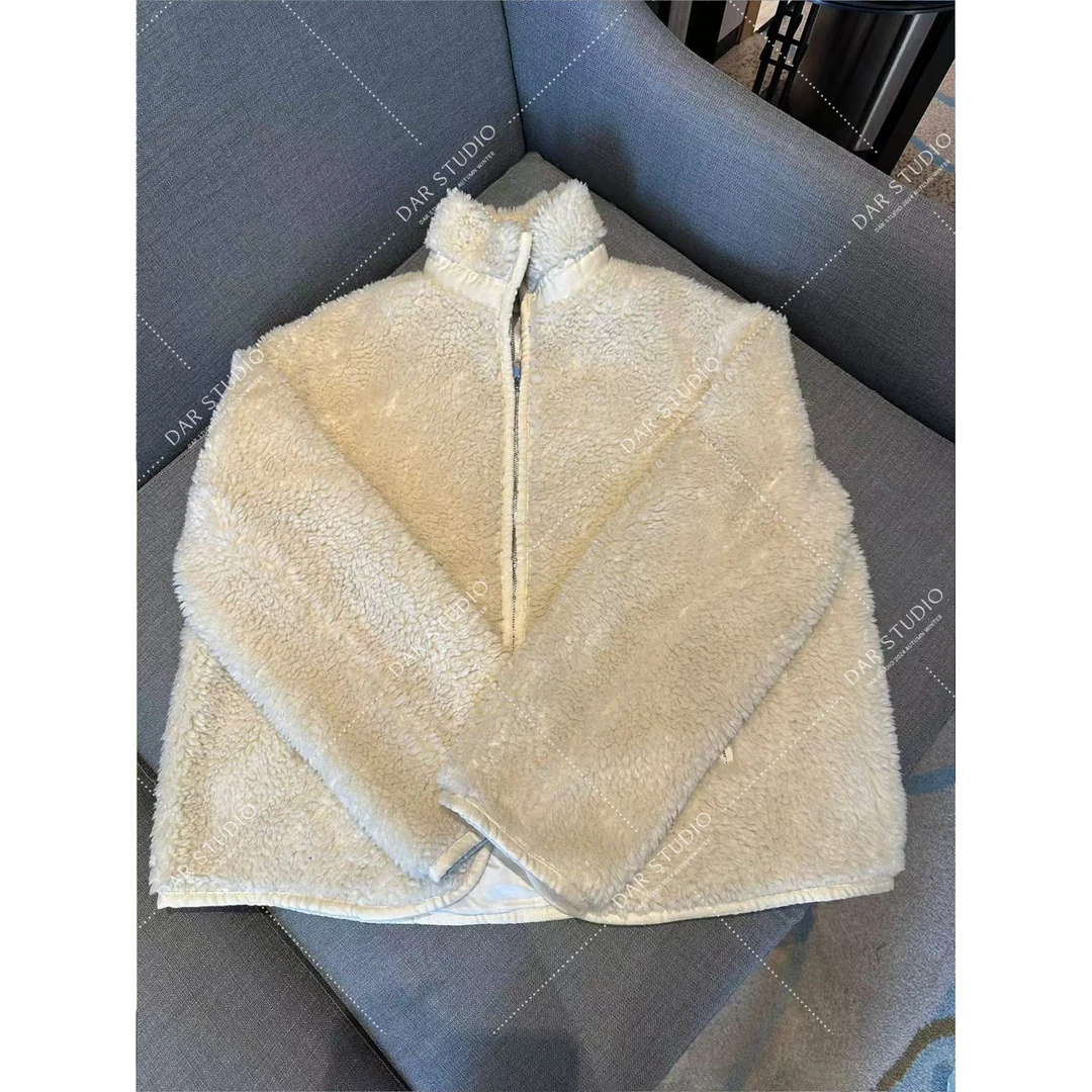 DAR STUDIO 高设部【羊羔M外套】铜氨纤维里布拼接立外套84032