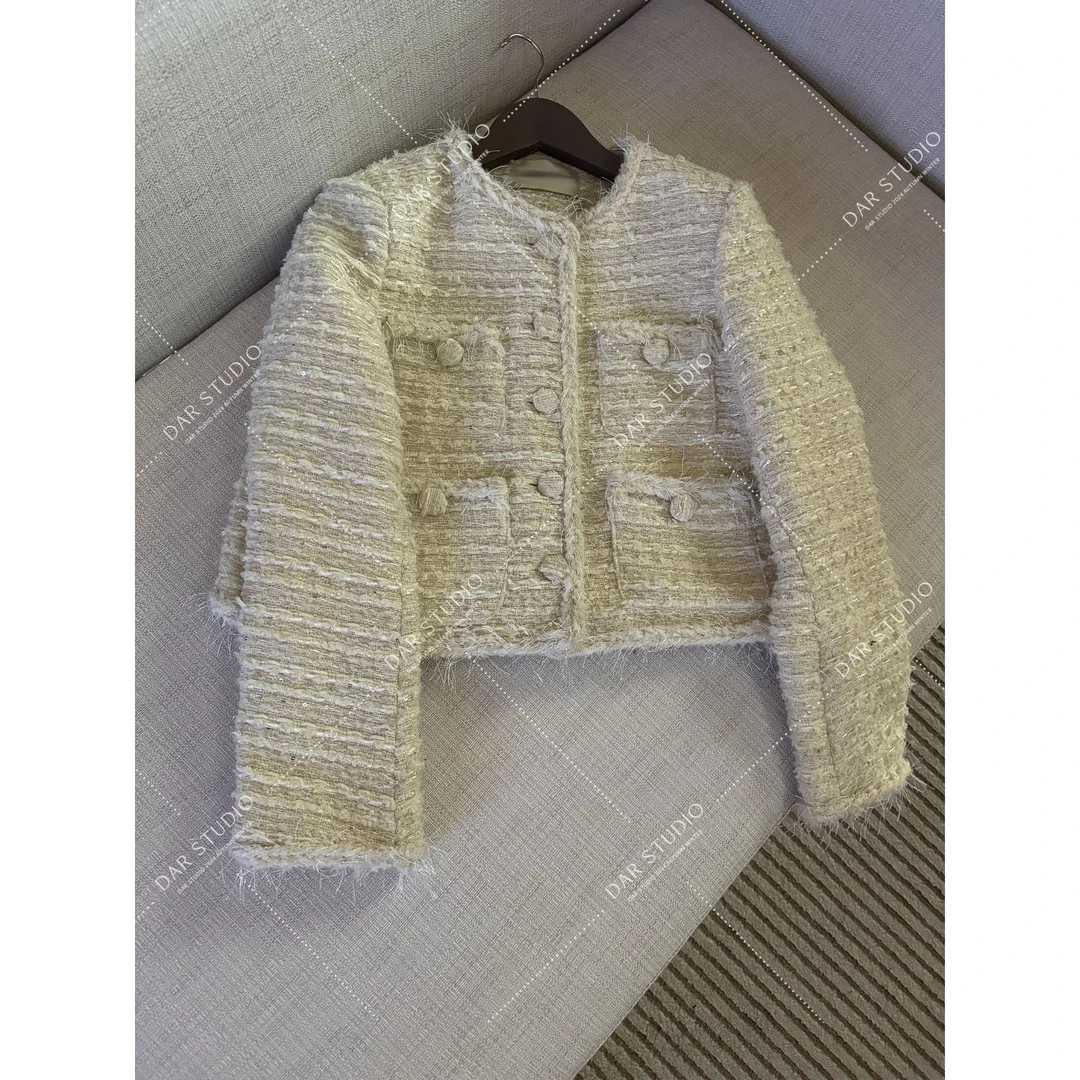 DAR STUDIO 深圳货【鎏金香香】100羊毛秋冬新款时尚香香外套
